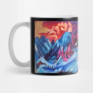 Winter Landscape in Moonlight Mug